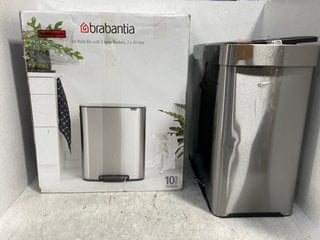 2 X ASSORTED WASTE BINS TO INCLUDE BRABANTIA 2 X 30L BUCKET BO PEDAL WASTE BIN: LOCATION - B12