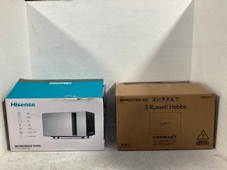 2 X ASSORTED HI SENSE AND RUSSELL HOBBS MICROWAVE/MICROWAVE OVEN: LOCATION - B10