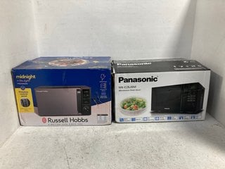 2 X ASSORTED PANASONIC AND RUSSELL HOBBS MICROWAVES: LOCATION - B10