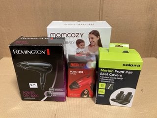 6 X ASSORTED ITEMS TO INCLUDE REMINGTON POWER DRY 2000 HAIR DRYER, RED HOT ULTRA 1200 TRAVEL HAIR DRYER: LOCATION - B5