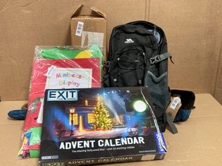 QTY OF ASSORTED ITEMS TO INCLUDE EXIT THE GAME ADVENT CALENDAR: LOCATION - B4