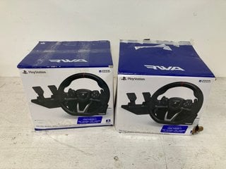 2 X HORI PLAYSTATION RACING WHEEL APEX SETS - COMBINED RRP - £218: LOCATION - B1