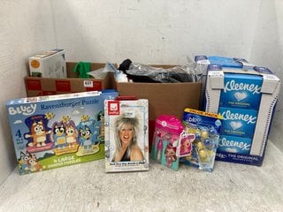 QTY OF ASSORTED ITEMS TO INCLUDE 2 X BOXES OF KLEENEX THE ORIGINAL TISSUE PACKS: LOCATION - C2