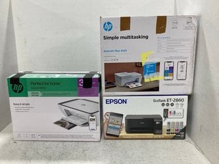 3 X ASSORTED EPSON AND HP HOME PRINTERS: LOCATION - C8