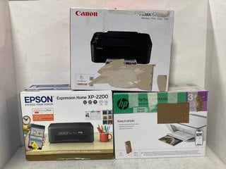 3 X ASSORTED CANON , EPSON AND HP HOME PRINTERS: LOCATION - C8