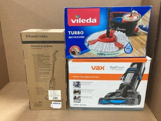 3 X ASSORTED HOUSE HOLD ITEMS TO INCLUDE VAX DUAL POWER PET ADVANCE VACUUM CLEANER: LOCATION - C15