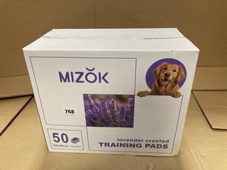 BOX OF MIZOK LAVENDER SCENTED PUPPY TRAINING PADS: LOCATION - C16