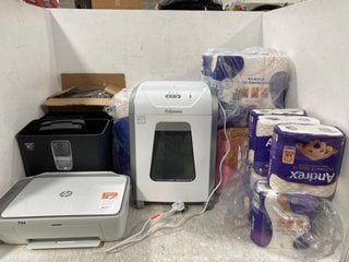 QTY OF ASSORTED ITEMS TO INCLUDE HP DESKJET PRINTER IN WHITE: LOCATION - C20