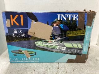 INTEX CHALLENGER K1 INFLATABLE KAYAK 1 PERSON - RRP £169.99: LOCATION - C20