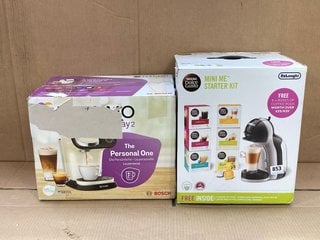 DELONGHI NESCAFE DOLCE GUSTO MINI ME COFFEE MACHINE STARTER KIT TO INCLUDE TASSIMO MY WAY 2 COFFEE MACHINE: LOCATION - D15