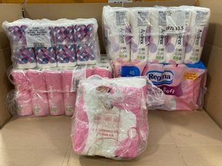 QTY OF ASSORTED MULTIPACKS OF HYGIENE ROLLS: LOCATION - D12