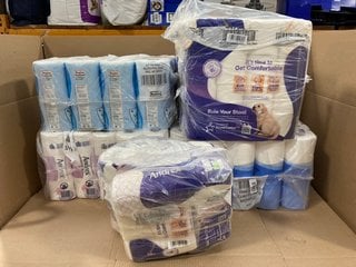 QTY OF ASSORTED MULTIPACKS OF HYGIENE ROLLS: LOCATION - D12