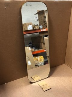 MILAN OBLONG MIRROR IN GOLD: LOCATION - AR6