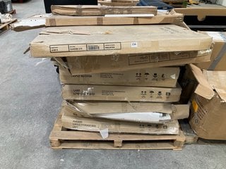 PALLET OF ASSORTED INCOMPLETE FURNITURE ITEMS: LOCATION - A5 (KERBSIDE PALLET DELIVERY)