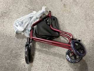 PACK OF 2 DAYS ALUMINIUM TRI WHEEL WALKER IN MAROON: LOCATION - AR11