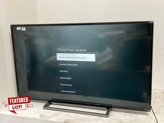 TOSHIBA 50" 4K HDR IMMERSIVE SMART TV - RRP: £285: LOCATION - A1