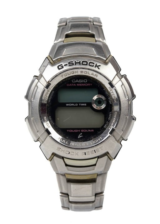 Casio G-SHOCK Digital Watch, Model: 2804 Black Dial Stainless Steel Bracelet. Brief Condition Report: Signs of Wear (Not Currently Running) (VAT Only Payable on Buyers Premium)