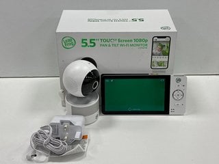 LEAP FROG 5" HD PAN AND TILT BABY MONITOR IN WHITE: MODEL NO LF2936FHD (WITH BOX) [JPTM126846]