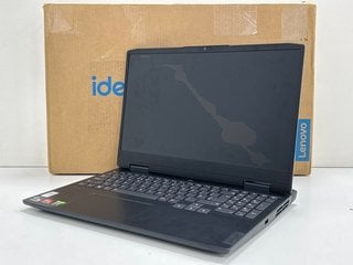 LENOVO IDEAPAD GAMING 3 15ARH7 1TB SSD LAPTOP IN ONYX GREY: MODEL NO 82SB007XUK (WITH BOX & CHARGER CABLE, SPARES & REPAIRS, NO OS INSTALLED, BIOS PASSWORD PROTECTED) AMD RYZEN 5 6600H @ 3.30GHZ, 16G