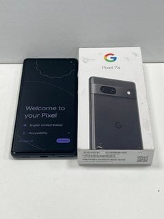 GOOGLE PIXEL 7A 128 GB SMARTPHONE IN CHARCOAL: MODEL NO GHL1X (WITH BOX) NETWORK UNLOCKED [JPTM126285]