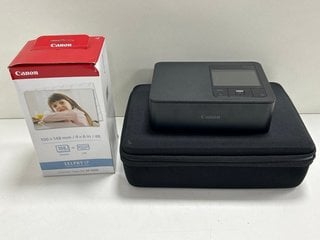 CANON SELPHY CP1500 PORTABLE PHOTO PRINTER IN BLACK (WITH ACCESSORIES AS PHOTOGRAPHED, TO INCLUDE CANON KP-108IN COLOUR INK/PAPER SET) [JPTM127038]