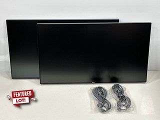 2 X DELL 27" ULTRA SHARP U2717D INFINITY EDGE QHD PC MONITORS (WITH POWER CABLES) [JPTM127002]