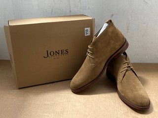 JONES BOOTMAKER WOMENS KALISTA HEELED BOOTS IN TAN - SIZE UK 5 - RRP £130: LOCATION - J4