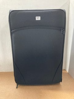 JOHN LEWIS & PARTNERS ANYDAY 2 WHEELED LARGE FABRIC SUITCASE IN BLACK: LOCATION - J5