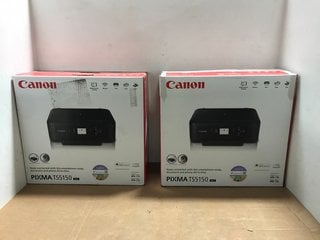 2 X CANON PIXMA TS5150 HOME PRINTERS IN BLACK: LOCATION - J10