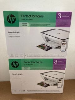 2 X HP PERFECT FOR HOME DESKJET 2820E HOME PRINTERS IN WHITE: LOCATION - J13