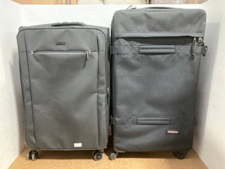 MEDIUM JOHN LEWIS & PARTNERS BLACK SUITCASE TO INCLUDE MEDIUM BLACK EASTPAK SUITCASE: LOCATION - I14