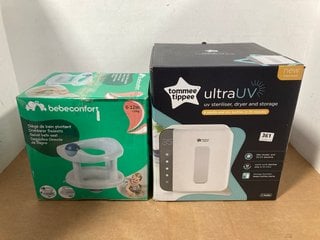 TOMMEE TIPPEE UV STERILISER, DRYER & STORAGE TO INCLUDE BEBE CONFORT BABY BATH SEAT: LOCATION - I13