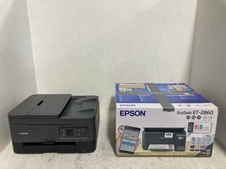 EPSON ECOTANK ET-2860 PRINTER IN BLACK TO INCLUDE CANON TS7450I PRINTER IN BLACK: LOCATION - I6