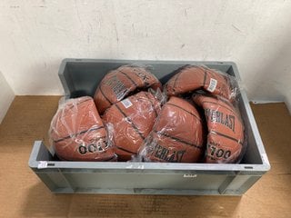 6 X EVERLAST VX100 GAME BALL BASKETBALLS - SIZE 7: LOCATION - H13