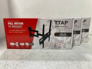 3 X TTAP FULL MOTION TV BRACKETS - FITS MOST TV'S UP TO 55 INCH: LOCATION - H14