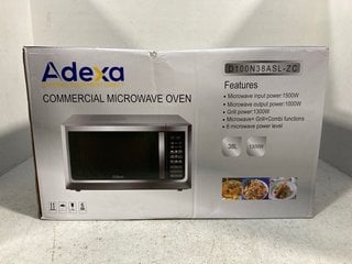 ADEXA 1300W 38 LITRE COMMERCIAL MICROWAVE OVEN - MODEL: D100N38ASL-ZC - RRP £166.80: LOCATION - H15