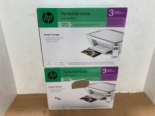 2 X HP PERFECT FOR HOME DESKJET 2810E HOME PRINTERS IN WHITE: LOCATION - E14