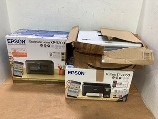 3 X HOME PRINTERS TO INCLUDE EPSON EXPRESSION HOME XP-3200 HOME PRINTER IN BLACK: LOCATION - E14