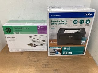 HP PERFECT FOR HOME DESKJET 2820E HOME PRINTER IN WHITE TO ALSO INCLUDE BROTHER HL-L2400DWE OFFICE PRINTER IN BLACK: LOCATION - E14