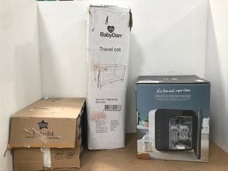 3 X BABY ITEMS TO INCLUDE TOMMEE TIPPEE ULTRA UV STERILISER, DRYER AND STORAGE SYSTEM IN BLACK: LOCATION - E13