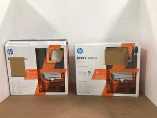 2 X HP ENVY 6020E HOME PRINTERS IN WHITE: LOCATION - E12