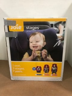 JOIE STAGES GROUP 0+/1/2 CHILDRENS CAR SEAT IN BLACK - RRP £100: LOCATION - E12