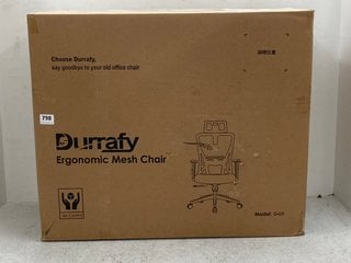 DURAFFY ERGONOMIC OFFICE MESH CHAIR IN BLACK - RRP £100: LOCATION - E8