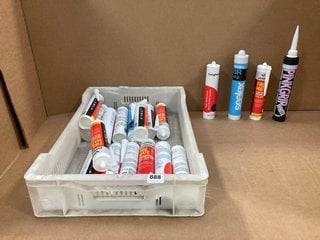 QTY OF SEALANT TUBES TO INCLUDE QTY OF EVER BUILD EVERFLEX FIRE MATE INTUMESCENT SEALANT IN WHITE (PLEASE NOTE: 18+YEARS ONLY. ID MAY BE REQUIRED): LOCATION - E4