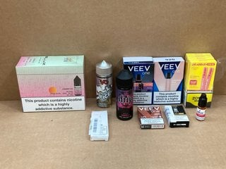 QTY OF VAPE ITEMS TO INCLUDE VEEV ONE VAPE DEVICE KIT IN LUSCIOUS PINK (PLEASE NOTE: 18+YEARS ONLY. ID MAY BE REQUIRED): LOCATION - E0