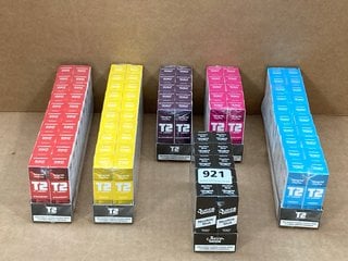 6 X BOXES OF T2 VAPE E-LIQUIDS IN VARIOUS FLAVOURS TO INCLUDE BOX OF 20 T2 18MG E LIQUID IN COCONUT FLAVOUR (PLEASE NOTE: 18+YEARS ONLY. ID MAY BE REQUIRED): LOCATION - E0