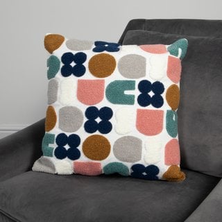 3 X ABSTRACT SHAPES CUSHION COVERS - COMBINED RRP £90: LOCATION - CR4