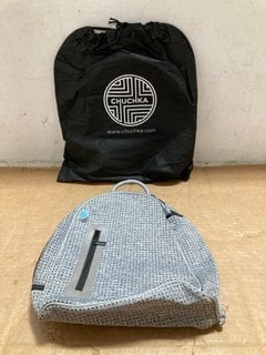 2 X CHUCHKA KIMI BACKPACKS SIZE OS IN GREY: LOCATION - CR6