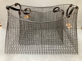 ADAH IRON BASKETS - BROWN (SET OF 2) - RRP £75: LOCATION - BR9