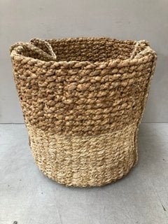 NKOMI BASKET - NATURAL - LARGE 50 X 40CM (DIA) - RRP £70: LOCATION - BR9